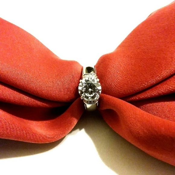 Genuine 925 Sterling Silver Engagement Ring​ - Picture 4 of 4